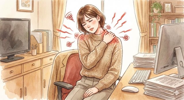 肩こりの原因とは？首・肩の血流障害と姿勢の乱れが慢性化を招く理由