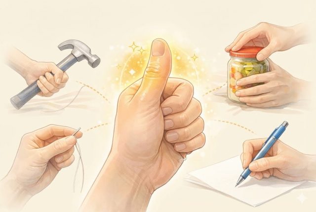 手を使うのに欠かせない指｜親指の機能的解剖学とその重要性